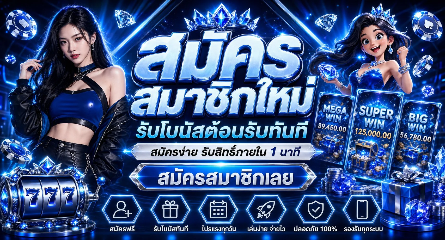 Thailand88 แบนเนอร์ต้อนรับสมาชิกใหม่ สมัครรับโบนัสฟรี